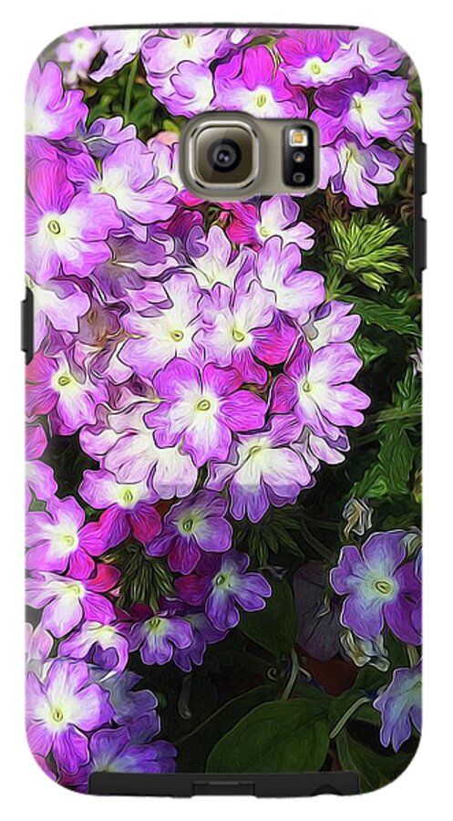 Purple and White Flowers - Phone Case
