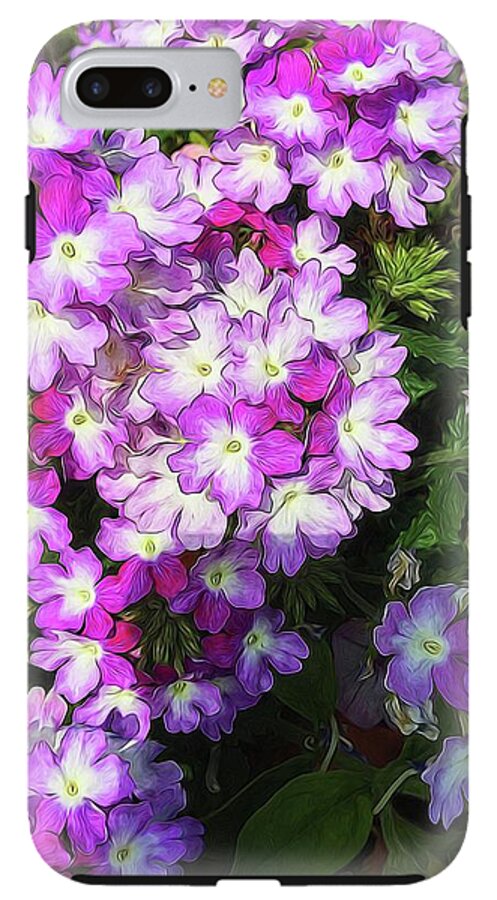 Purple and White Flowers - Phone Case