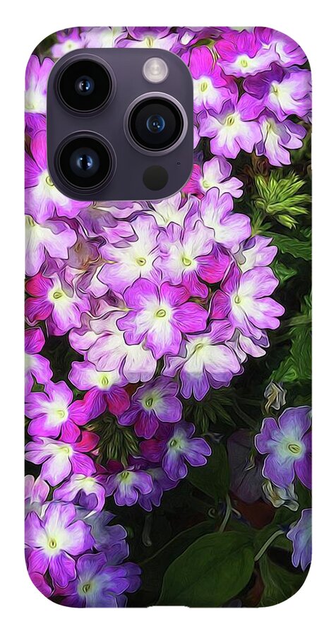 Purple and White Flowers - Phone Case