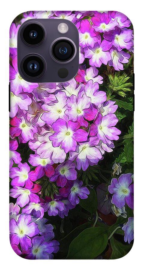 Purple and White Flowers - Phone Case