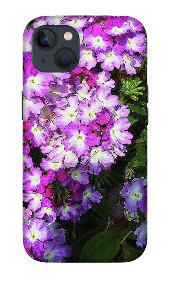 Purple and White Flowers - Phone Case
