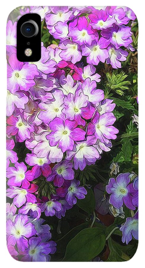 Purple and White Flowers - Phone Case