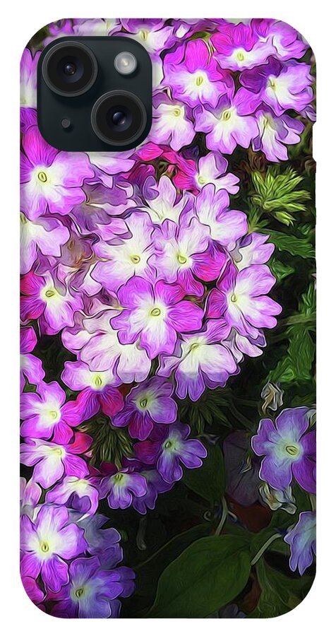 Purple and White Flowers - Phone Case