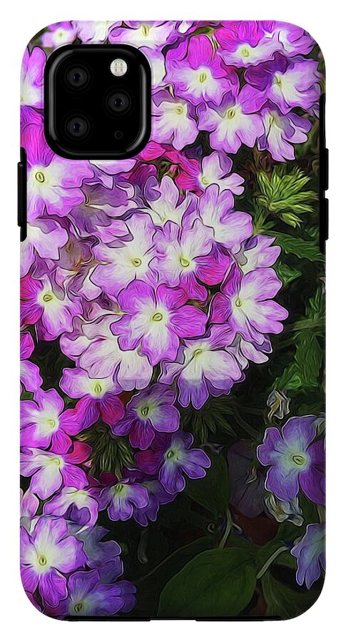 Purple and White Flowers - Phone Case