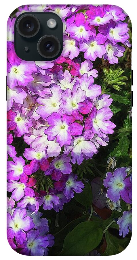 Purple and White Flowers - Phone Case