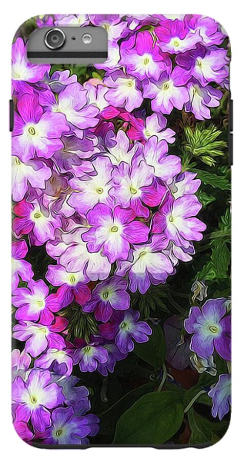 Purple and White Flowers - Phone Case