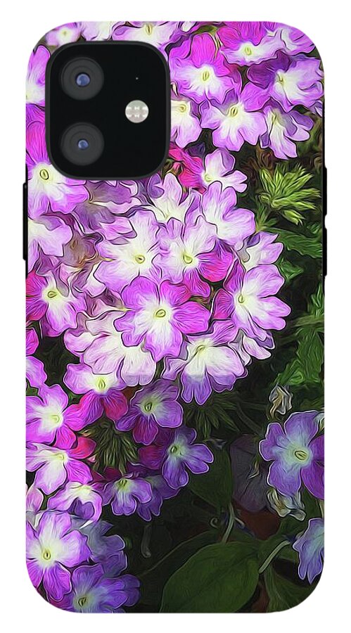 Purple and White Flowers - Phone Case