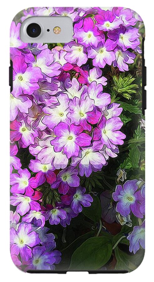 Purple and White Flowers - Phone Case