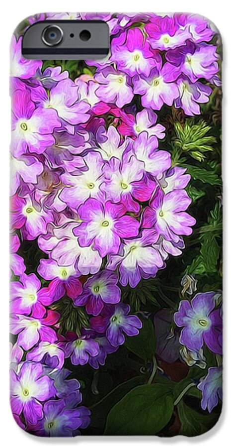 Purple and White Flowers - Phone Case