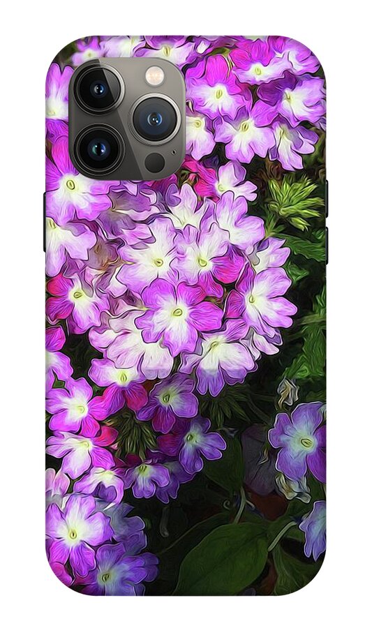 Purple and White Flowers - Phone Case