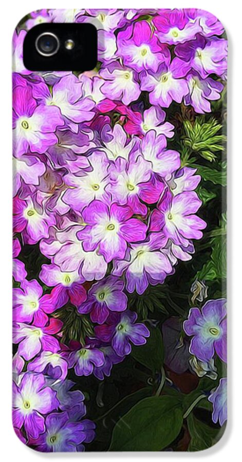 Purple and White Flowers - Phone Case