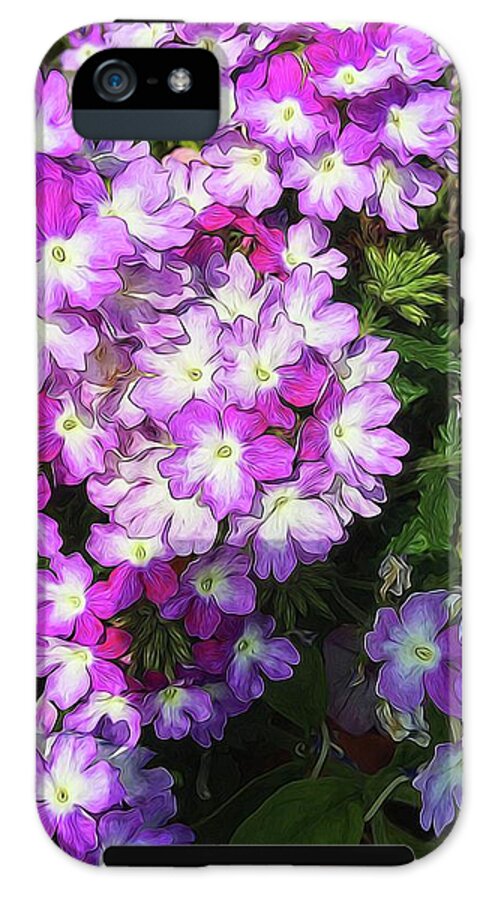 Purple and White Flowers - Phone Case