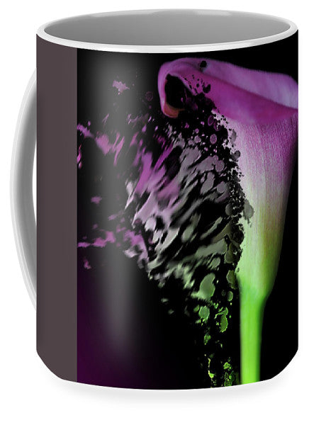 Purple Calla Lily Departs - Mug
