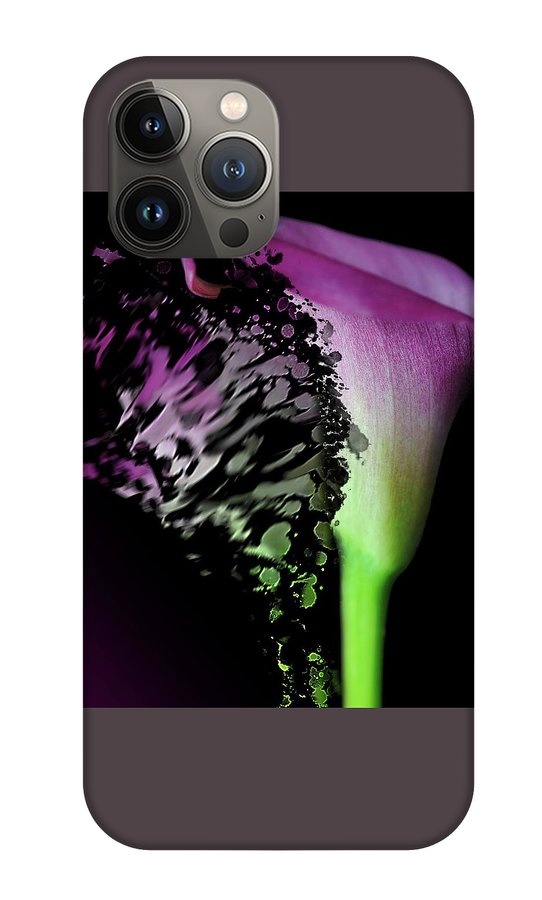 Purple Calla Lily Departs - Phone Case