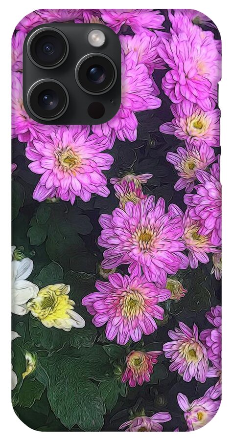 Purple Fall Mums - Phone Case