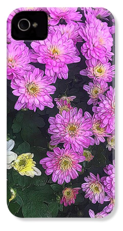 Purple Fall Mums - Phone Case