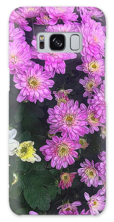 Purple Fall Mums - Phone Case