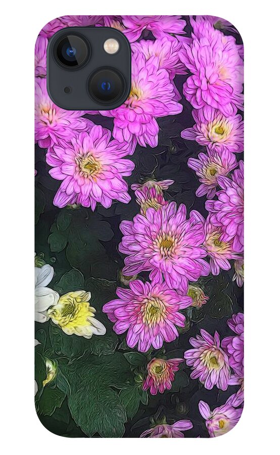 Purple Fall Mums - Phone Case