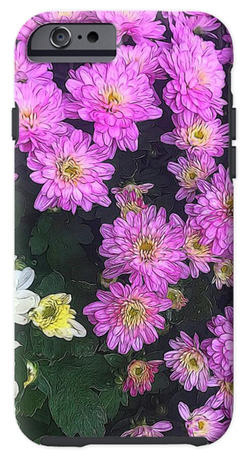 Purple Fall Mums - Phone Case