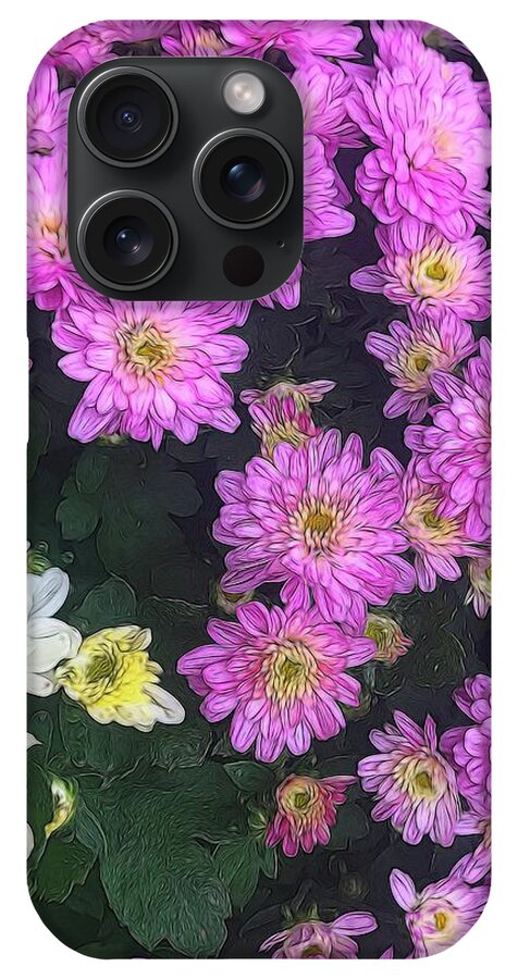 Purple Fall Mums - Phone Case