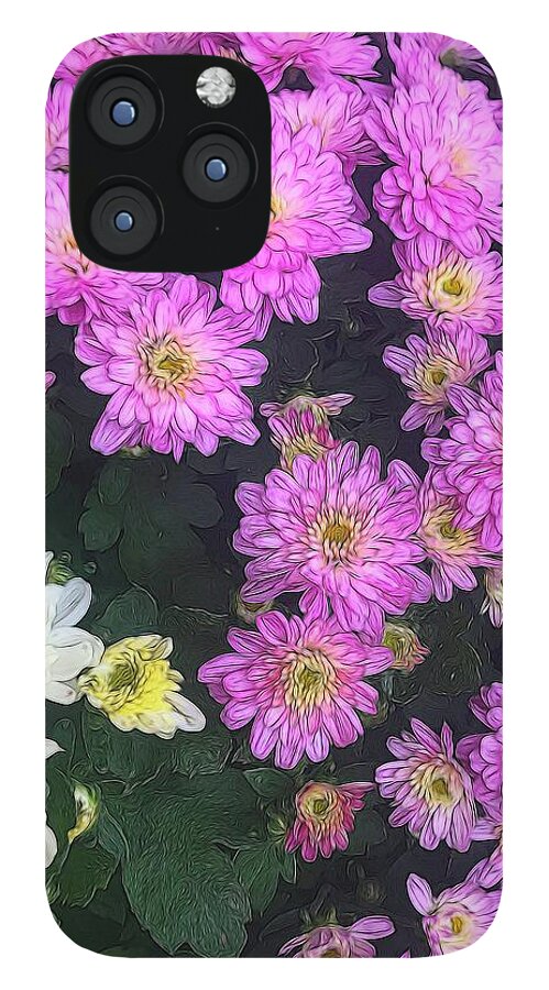 Purple Fall Mums - Phone Case