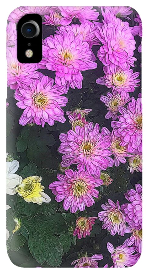 Purple Fall Mums - Phone Case