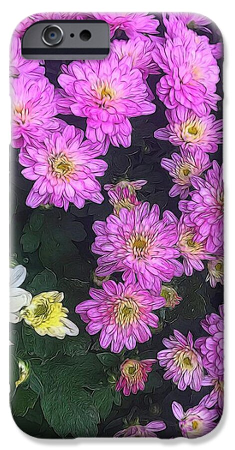 Purple Fall Mums - Phone Case