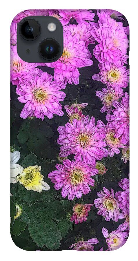 Purple Fall Mums - Phone Case