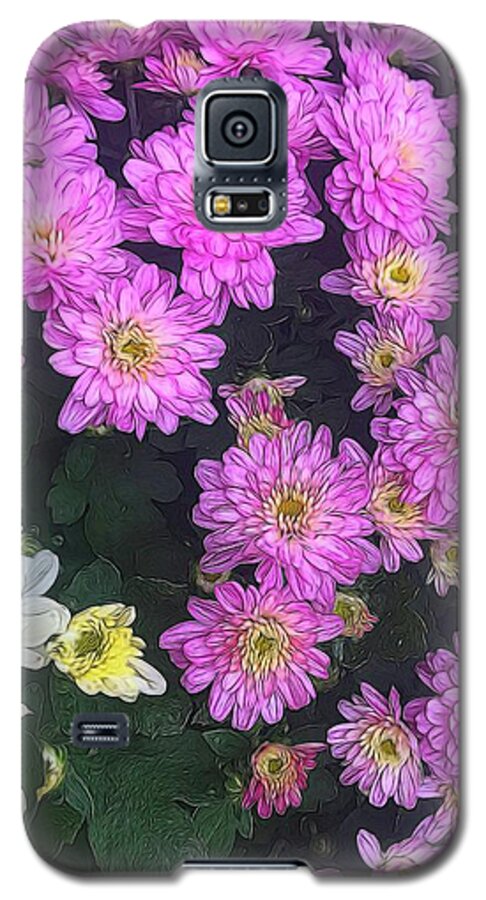 Purple Fall Mums - Phone Case