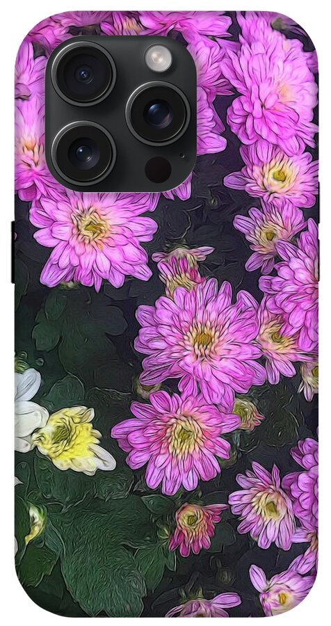 Purple Fall Mums - Phone Case