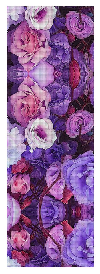 Purple Flower Kaleidoscope - Yoga Mat