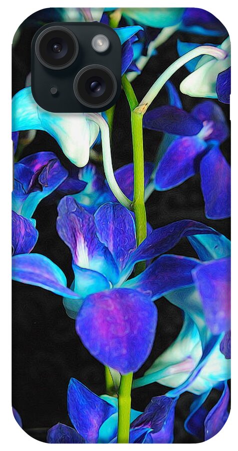 Purple Orchid Vines - Phone Case