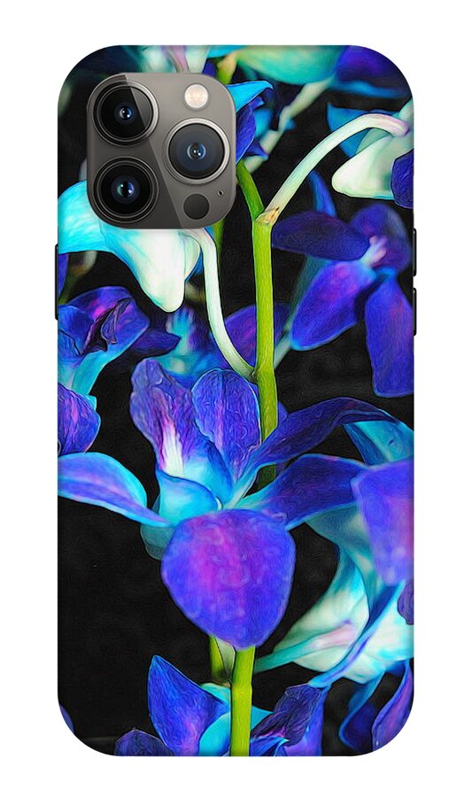 Purple Orchid Vines - Phone Case