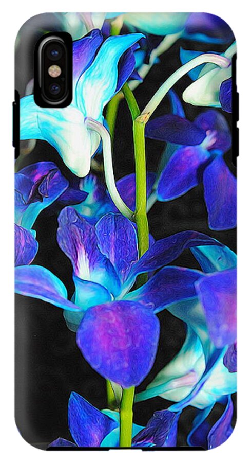 Purple Orchid Vines - Phone Case