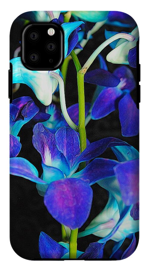 Purple Orchid Vines - Phone Case