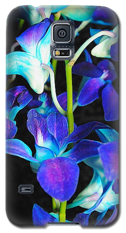 Purple Orchid Vines - Phone Case