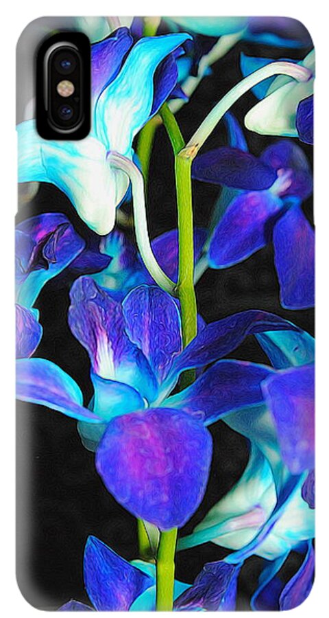 Purple Orchid Vines - Phone Case