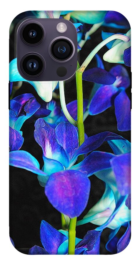 Purple Orchid Vines - Phone Case