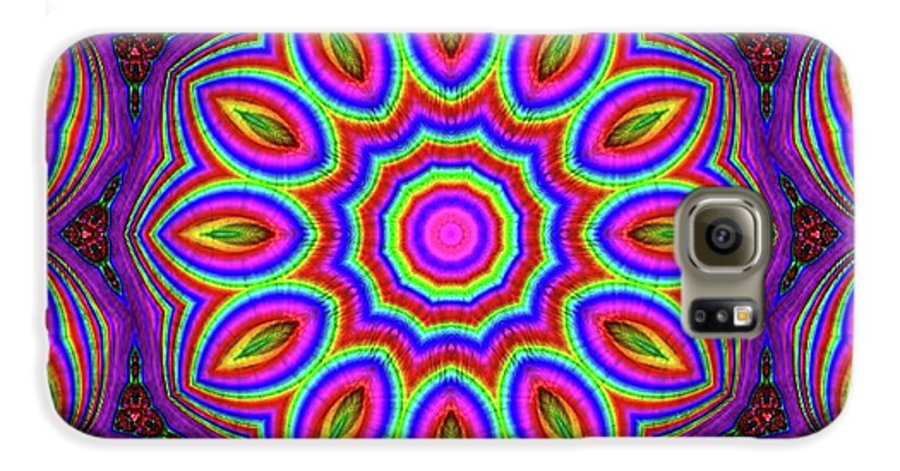 Purple Rainbow Flower Kaleidoscope - Phone Case