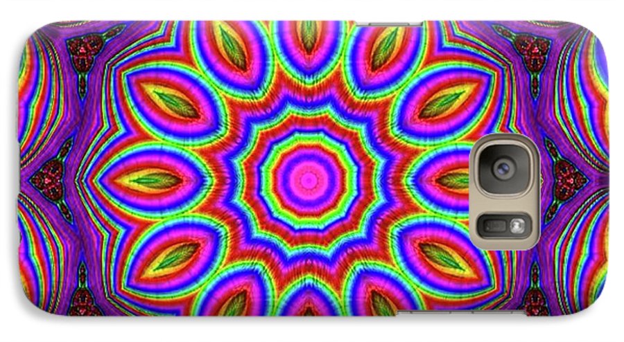Purple Rainbow Flower Kaleidoscope - Phone Case