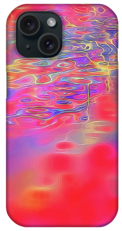 Purple Red Abstract Pool - Phone Case