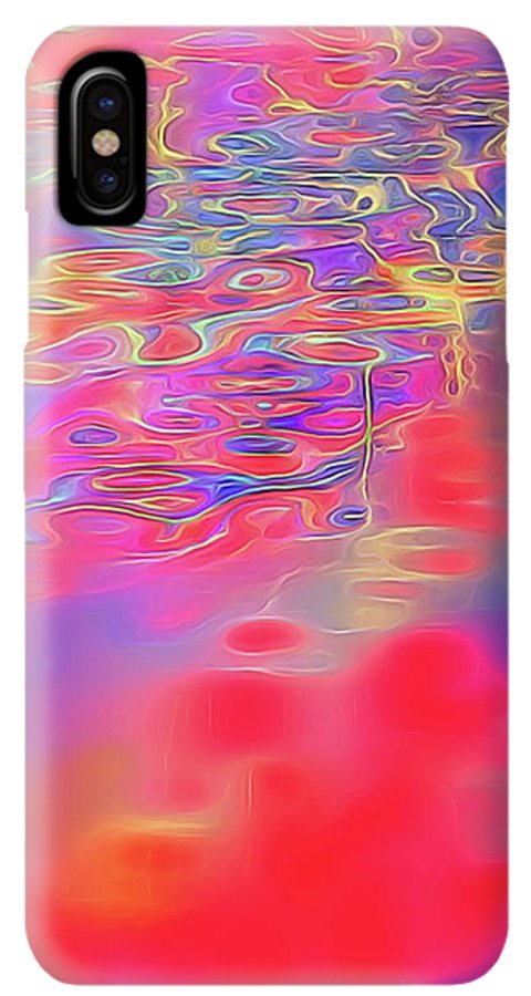 Purple Red Abstract Pool - Phone Case