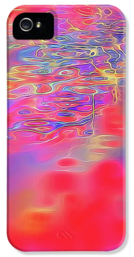 Purple Red Abstract Pool - Phone Case