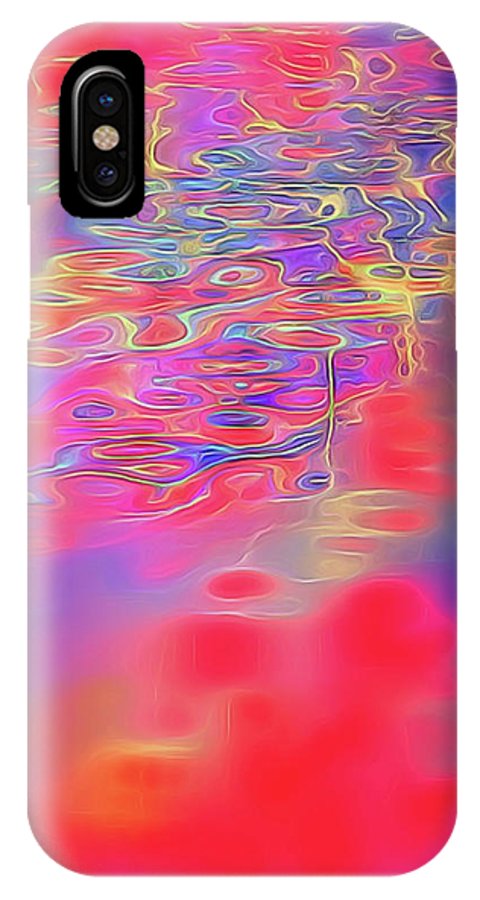 Purple Red Abstract Pool - Phone Case
