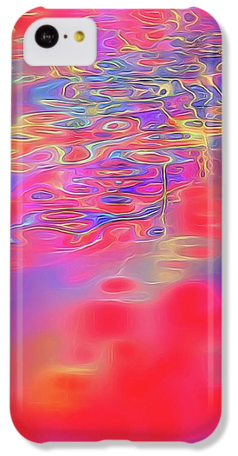 Purple Red Abstract Pool - Phone Case
