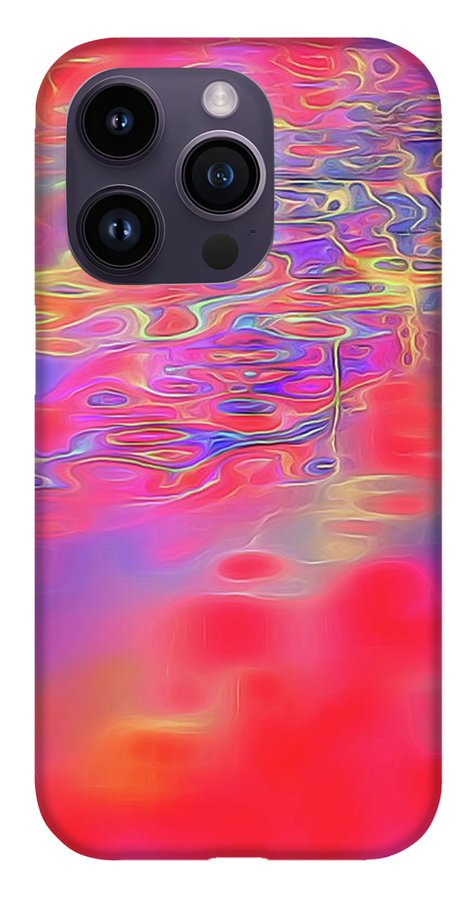 Purple Red Abstract Pool - Phone Case