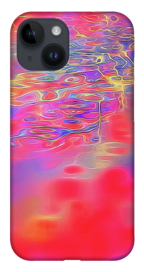 Purple Red Abstract Pool - Phone Case
