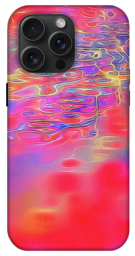Purple Red Abstract Pool - Phone Case