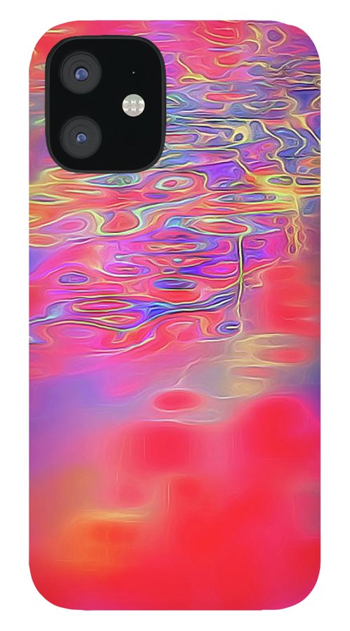 Purple Red Abstract Pool - Phone Case