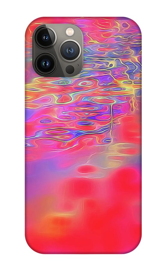 Purple Red Abstract Pool - Phone Case